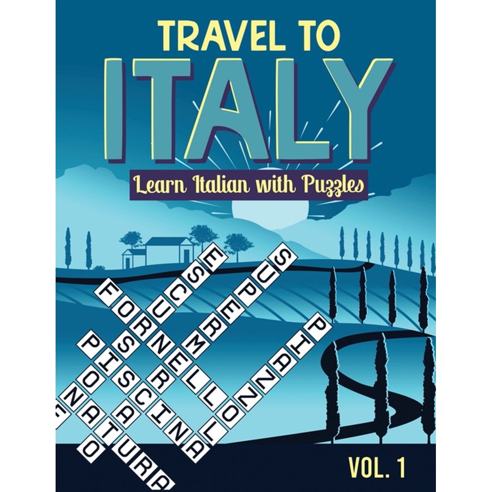 Italian Language Learning Puzzle Book Travel to Italy Learn Italian with Puzzles (Series 1
