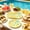 16pc 7" Plates, variant on Lemon Party Paper Plates Lemon Theme Decorations Summer 9In Yellow Fruit Dessert Plates Disposable Tableware Dinnerware Set for Birthday Mediterranean Party Supplies 16PCS