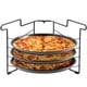 thumbnail image 1 of Juego de bandeja y rejilla para pizza, juego para hornear pizza para horno, 3 bandejas para pizza y rejilla para pizza, bandeja para pizza antiadherente de 11,4 pulgadas, bandeja redonda para servir c, 1 of 7