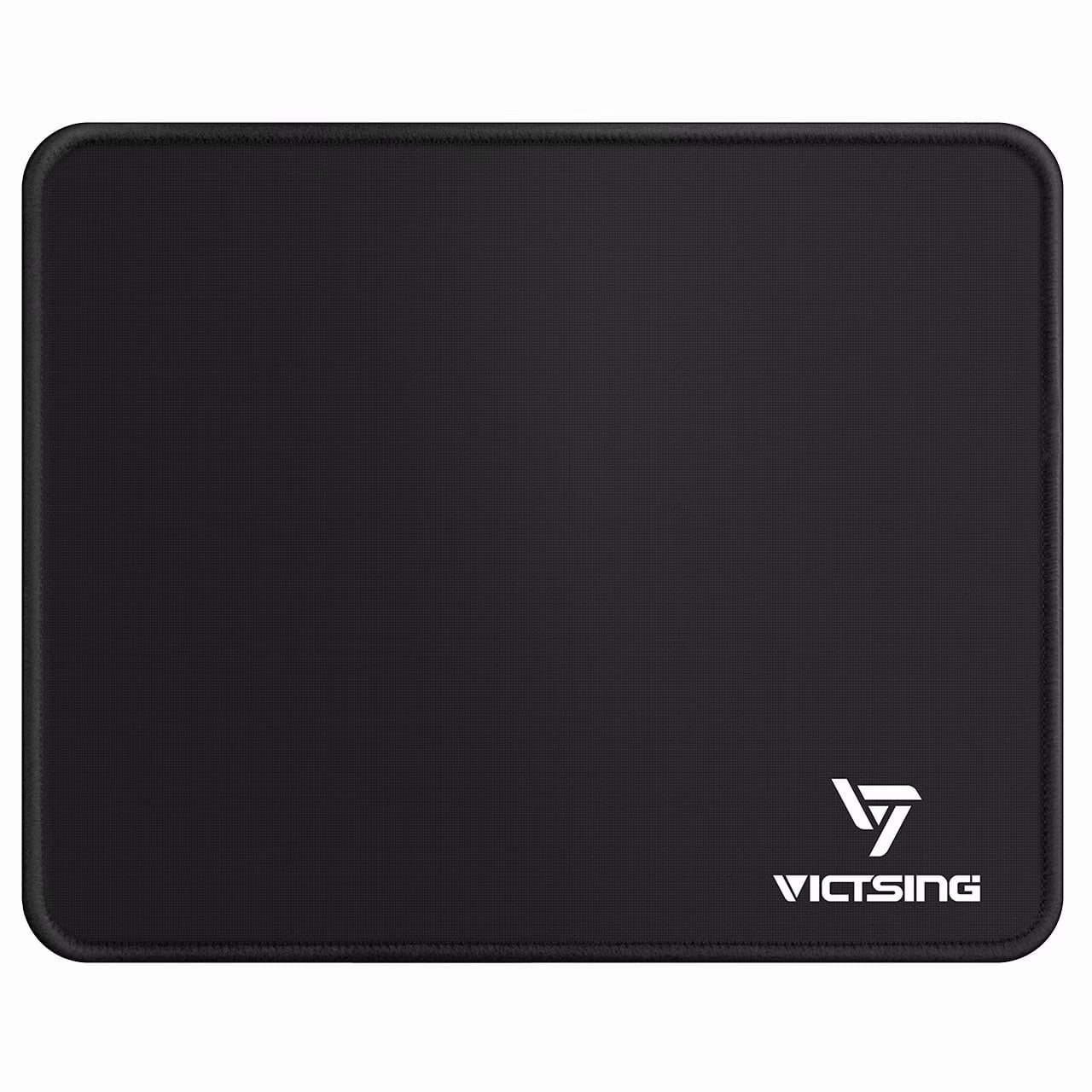 VicTsing Gaming Mouse Mat Pad, 260&times;210&times;2mm Dimension Stitched Edges Mouse Pad with Premium-Textured Surface, Non-slip Rubber Base, Laser &amp; Optical Mouse Compatible Black