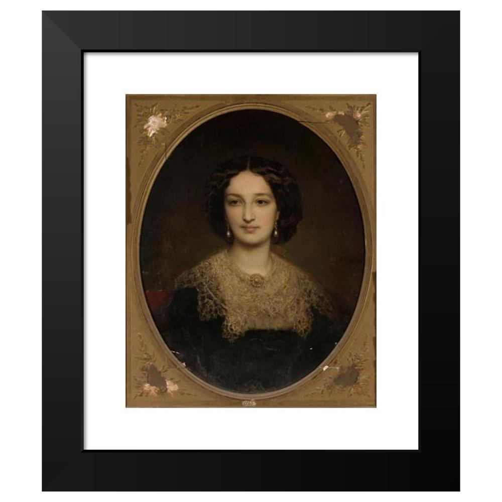 Louis-Gustave Ricard 12x14 Black Modern Framed Museum Art Print Titled - Portrait of Katarzyna Potocka Nee Branicka (circa 1855) - image 2 of 5