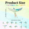 thumbnail image 2 of 11Pcs Large Swallow Window Stickers Anti Collision Rainbow Window Decals Static Birds Suncatchers Crash Proof Window Clings for Save Bird Strikes Glass Alert Home Window Decor, 2 of 6