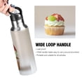 thumbnail image 2 of 600ML Insulated Stainless Steel Sports Water Bottle Screw Cap Design Leak-Proof Design,Minimalist Design Suitable for Travel and Sports Insulated Stainless Steel Material Strawberry Cake, 2 of 7