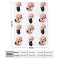 thumbnail image 3 of Manta de dibujos animados The Boss Baby, súper suave, acogedora y cálida manta de felpa para niños y niñas, mantas de franela ligeras y difusas para sofá, cama, viajes, camping, regalos de 40 x 30, 3 of 8