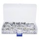 thumbnail image 1 of 450Pcs Copper Tinned Wire Terminal Uninsulated Butt Splice Electrical Connector Assortment Kit, 1 of 5