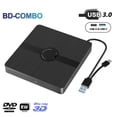 thumbnail image 2 of Lecteur DVD Blu-Ray Externe USB 3.0 Portable 3D BD-Combo, 2 of 6