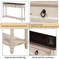 thumbnail image 3 of Console Table 52in Wood Sofa Table Entryway Table with Drawers(Beige), 3 of 7