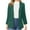 Green, variant on Lindreshi Blazer for Women 2023 Women Business Attire Solid Color Long Sleeve Cardigan Top Jacket Coat