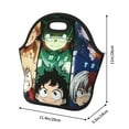 thumbnail image 2 of My Hero Academia Lunch Bag, Neoprene Lunch Bag, Reusable Insulated Lunch Box, Lunch Tote Bag, Cooler Thermal Meal Tote Kit For Office Work Picnic, Keep Food Warm/Cold, 2 of 9
