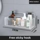 thumbnail image 1 of Estante de almacenamiento de arte del hierro sin perforación, cesta organizadora para baño y cocina, almacenamiento para dormitorio, herramienta mágica, cesta colgante para uso doméstico, 1 of 5