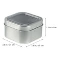 thumbnail image 5 of 15 piezas de latas de metal cuadradas con tapas de ventana de almacenamiento de almacenamiento de 4 onzas para fabricación de velas, 5 of 5
