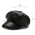 thumbnail image 3 of HNMKIU Hat for Women Retro Style Hats for Women Soft Fashion Headwear for Casual Daily Wear Red-b,One Size, 3 of 4