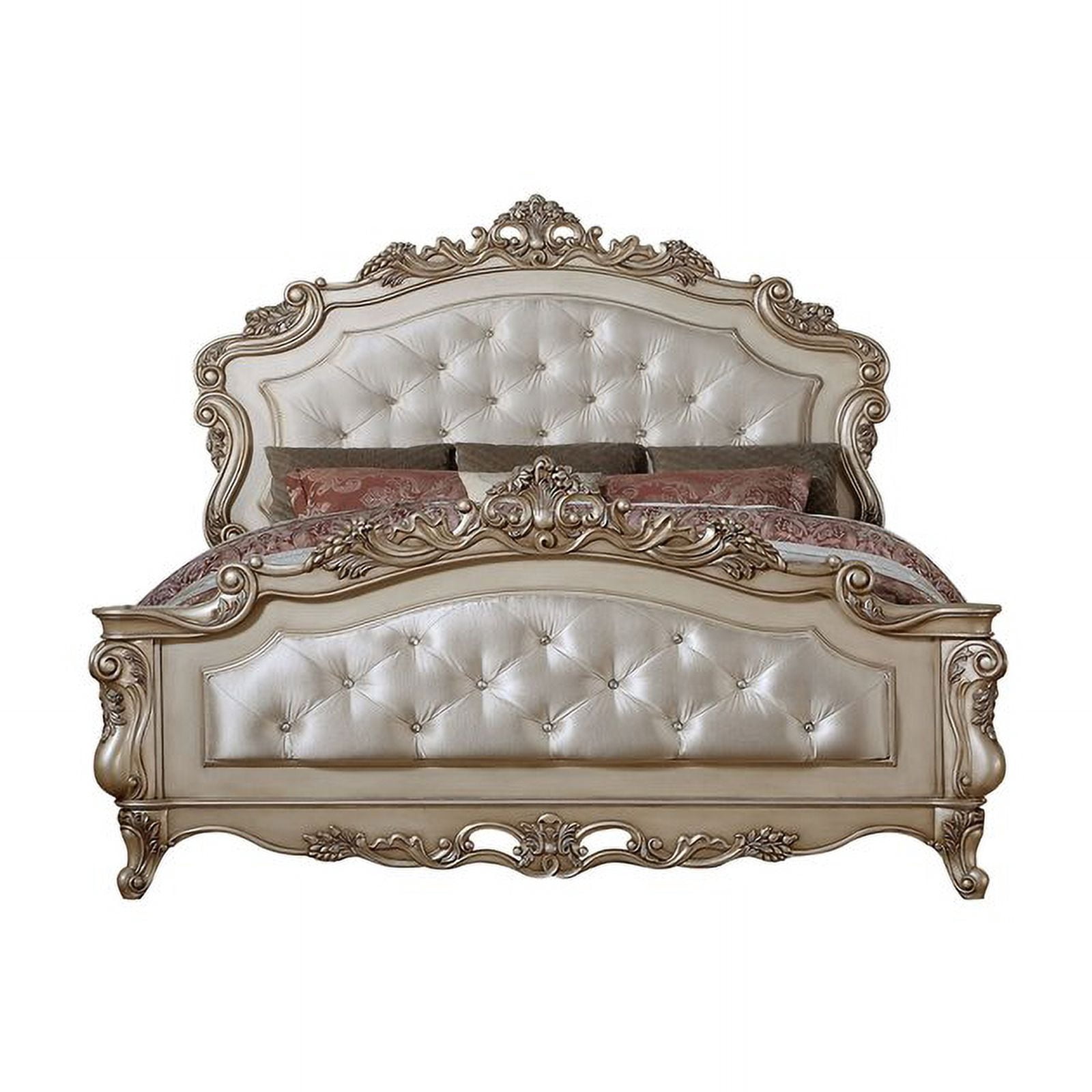 Acme Gorsedd Eastern King Size Bed with Panel Frame and Footboard