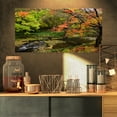 thumbnail image 1 of Fall Trees in Bright Colors - Landscape Canvas Art Print, 1 of 3