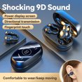 thumbnail image 6 of Wireless Earbuds, Hwkond Ture Wireless Bluetooth Headset 5.3 In Ear LED Display Power Noise Reduction Low Delay High-definition Call Office And Sports, Black, Up to 60% Off, 6 of 9