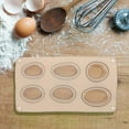 thumbnail image 1 of OULII 6Pcs Pastry Molds Silicone Oval Stone Shape For Diy Design And Homemade Cake Mold Professional Use, 1 of 8
