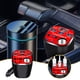 thumbnail image 1 of Inversor de corriente para coche de 200 W | Toma de CA de 12 V/24 V a 220 V y 4 puertos USB | Diseño con portavasos para camiones, viajes y emergencias, 1 of 9