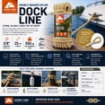 thumbnail image 3 of (2 pack) Ozark Trail Double-Braided Nylon Marine Dock Line, 3/8 in x 25 ft, Up to 20 ft Boats, 550 lb Maximum Working Load, Gold, 3 of 14