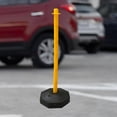 thumbnail image 1 of Poste de Tráfico de 33 Pulgadas, Poste de Estacionamiento Cónico, Señal de Precaución para Entrada, Versátil con Base Rellenable, Soporte de Calle Par Amarillo, 1 of 8