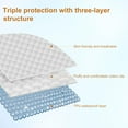 thumbnail image 3 of 2 Pack Waterproof Hospital Mattress Cover Protector Bed Sheet 36" x 80" x 9" Hospital Grade Incontinence Protection, Soft Breathable Fabric for Elderly, Adults Machine Washable (2, Rhombic-White), 3 of 13