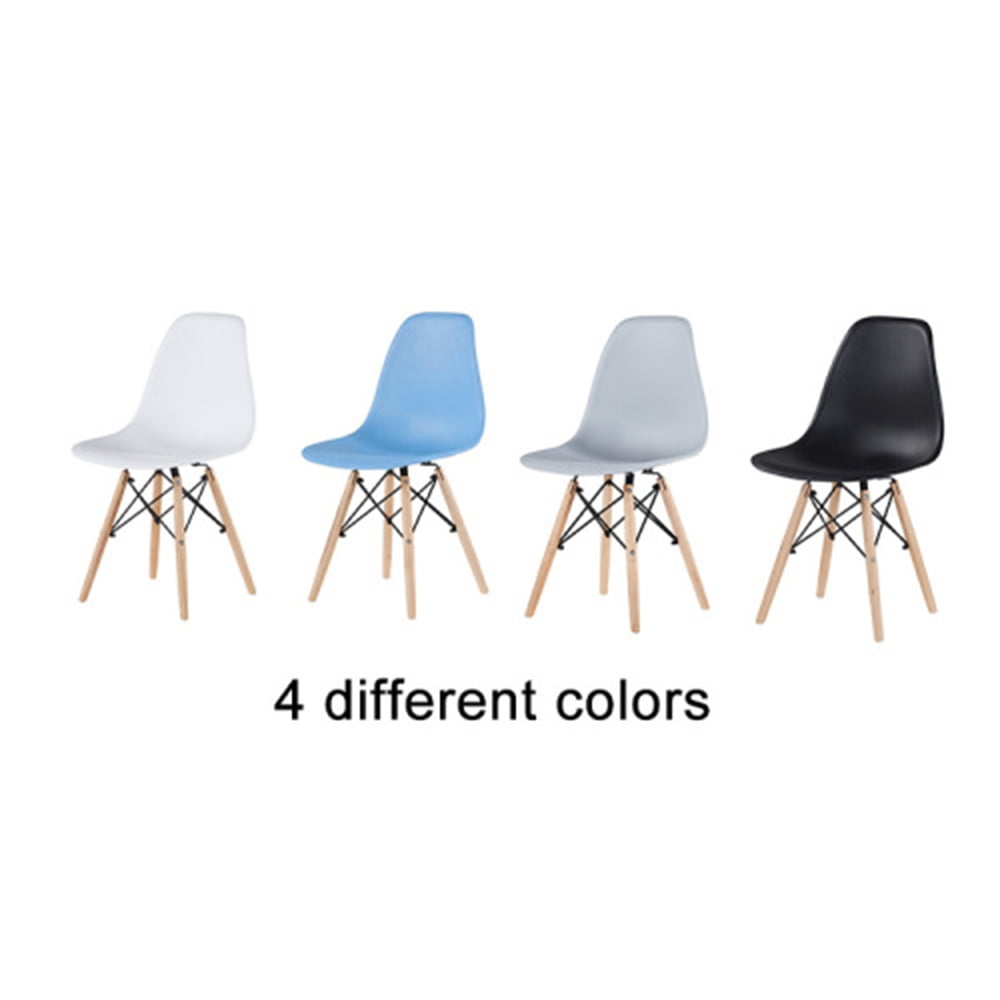 4Pcs Plastic Dining Chair,Modern Living Room Leisure Chairs,Dining Arm