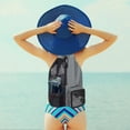 thumbnail image 2 of Mesh Swim Backpack With Drawstring Closure And Wet Pocket For Swimming Gym And Exercise Gear Water Scooter Floating Pad for Ocean Baby Water Float Neck Double Inner Tube for River Dinosaur Pool Floats, 2 of 4