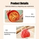 thumbnail image 3 of Almohadillas reutilizables para freidora de aire, pizza frita, pollo, almohadillas para hornear para el hogar (rojo 8.5 pulgadas) Likrtyny Libre de BPA, 3 of 9