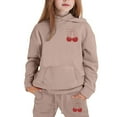 thumbnail image 3 of Tiijoy Toddler Girls Outfits Cherry Print Long Sleeve Pullover Hoodie Sweatpants Sweatsuit, 3 of 3