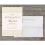 Loving Lattice Deluxe Bridal Shower Invitation