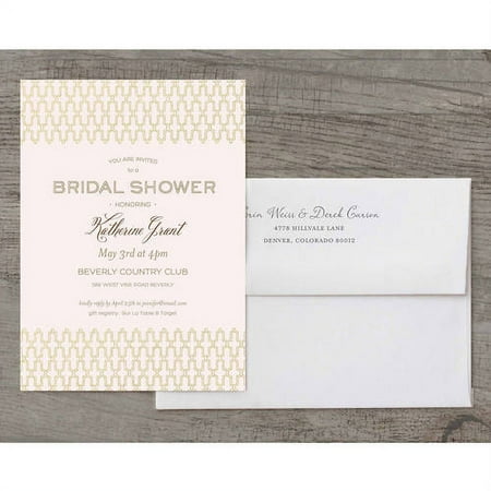 Loving Lattice Deluxe Bridal Shower Invitation