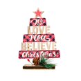thumbnail image 1 of Decoración De Árbol De Navidad De Madera De Escritorio Atractivo Árbol De Navidad De Mesa Elegante Marca De Árbol De Navidad De Madera Para Patio Interior Al Aire Libre Casa De Patio seitruly HA027288-02, 1 of 7