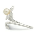 thumbnail image 3 of Sterling Silver Freshwater Cultured Pearl Flower Ring QR6871, 3 of 5