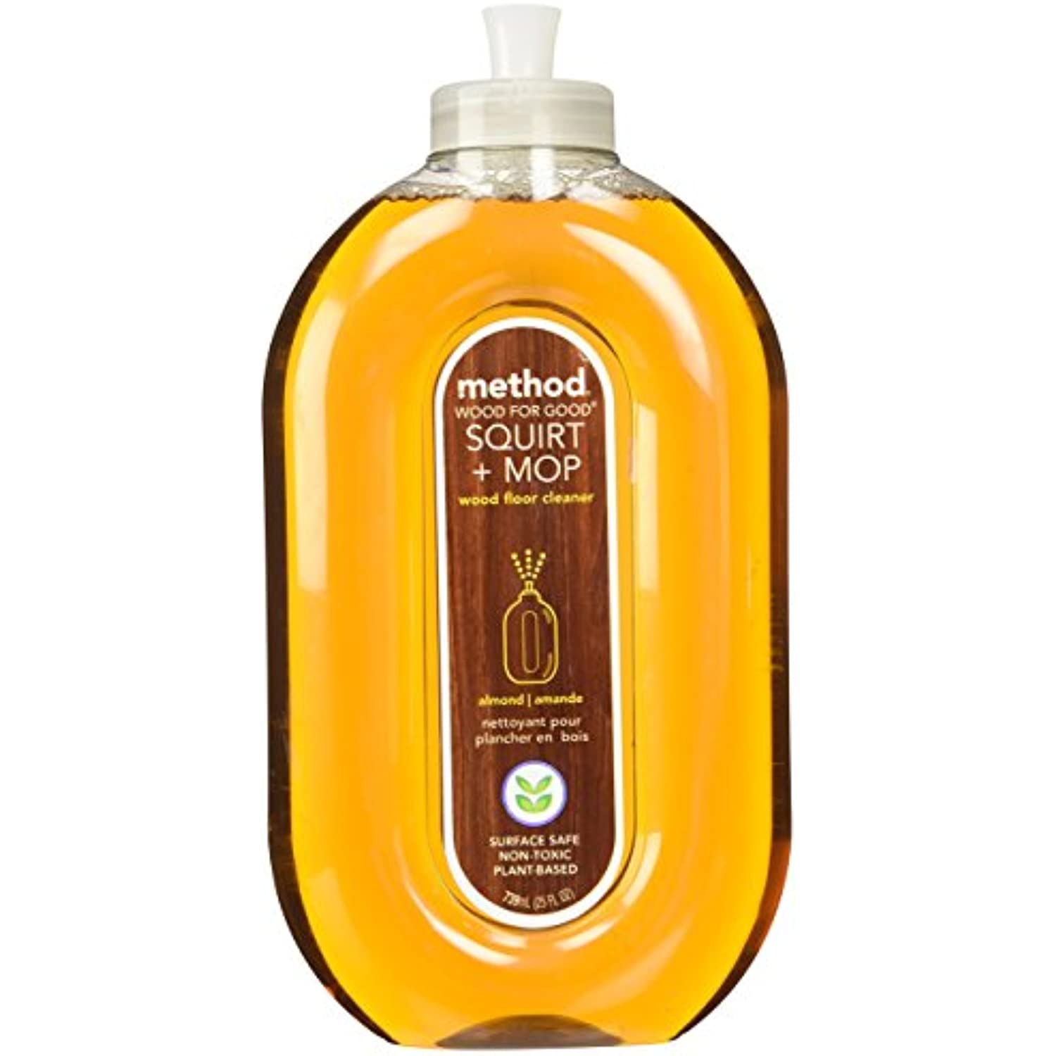 Method Wood For Good Squirt + Mop Wood Floor Cleaner, Almond, 25 Ounce