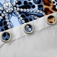 thumbnail image 4 of Erosebridal Jungle Leopard Printed Curtains Pack of 2 (42x84 Each),Blue Cheetah Pattern Bowknot Curtains Blackout For Kids, 4 of 7