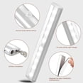 thumbnail image 3 of 2pcs Led Closet Lights Motion Sensor With Magnetic Strip, 10 Led Night Lights Battery Operated Closet Lights, Cabinet Lights, Wireless Lights For Kitc, 3 of 5