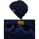 thumbnail image 3 of CC Unisex Chunky Soft Stretch Cable Knit Warm Fuzzy Lined Skully Beanie MFZFUKR WMZL-73-6, 3 of 4