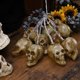 thumbnail image 5 of Guirnalda de luces LED de Halloween de 1,5 m con 10 luces LED a pilas, con forma de calavera, para decoración de fiestas, patios y jardines (pilas no incluidas)., 5 of 7