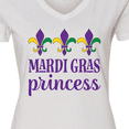 thumbnail image 4 of Inktastic Mardi Gras Princess Women's V-Neck T-Shirt, 4 of 5