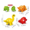thumbnail image 4 of Matching Dinos Toys - 26 Pieces, Counting & Sorting Toy, Shape & Colour Sorting, Letters Dinos Toys, ducational Learning Toys for 18 Months - 3 Years Old Toddlers Boys Girls, 4 of 6