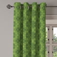 thumbnail image 2 of Ambesonne Sage Grommet Curtain, Mandala Geometrical Floral, 50" x 96", Fern Green Olive Green, 2 of 6