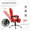 thumbnail image 4 of HomCom Executive Chair with Reclining & Swivel, 264 lb. Capacity, Red, 4 of 9