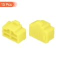 thumbnail image 3 of Unique Bargains 15pcs RJ45 Port Duct Covers Caps Plugs Protector for Laptop PC Ethernet RJ45 Female Plug, Yellow, 3 of 4