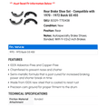 thumbnail image 2 of Rear Brake Shoe Set - Compatible with 1970 - 1972 Buick GS 455 1971, 2 of 2