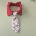 thumbnail image 5 of Cute Fashionable Dog Tie Valentine's Day Pet Collar, British Style Cat Bow Tie with Heart Pattern, Pet Bib Accessories XL, 5 of 5