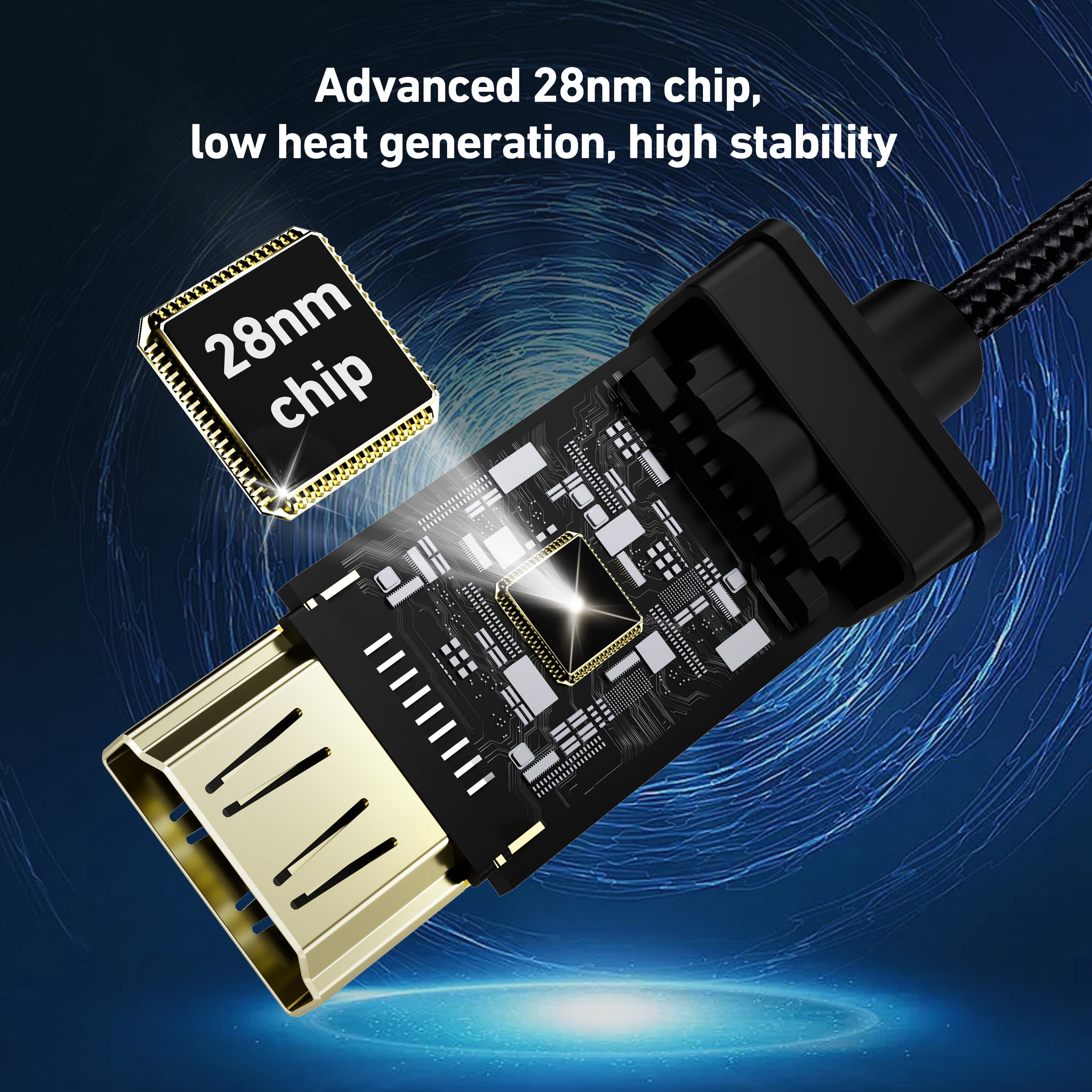 BENFEI USB C to HDMI 2.1 Adapter (8K@60Hz, 4K@240Hz, Aluminum Shell, Nylon Braided)