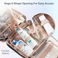 thumbnail image 5 of EVERFUN Large Travel Makeup Bag for Women Hanging Toiletry Bag Full Sized Cosmetic Bag Organizer Kit, 5 of 13