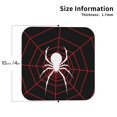 thumbnail image 2 of Vsdgher Spider On The Web Leather Coasters for Drinks, Durable Drink Coasters 4 Set for Tabletop Protection, Luxurious Home Décor and Housewarming Gift ( {designName})Square, 2 of 6