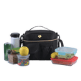 thumbnail image 4 of Lonchera Mujer Térmica e Impermeable LuckyLy, Bolsa de Almuerzo Modelo Krista negro UNITALLA, 4 of 8