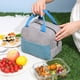 thumbnail image 2 of Bolsa Térmica de Pana para Almuerzo | Bolsa Térmica Impermeable y Portátil | Aislamiento Grueso para Alimentos y Bebidas | 23 X 14 X 20 Cm | para Picnic, Oficina y Playa, 2 of 4