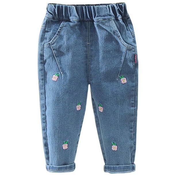 Pedort Jeans For Girls Stretch Toddler Girl Jeans Baby Girls Bell Bottom Pants Summer Denim